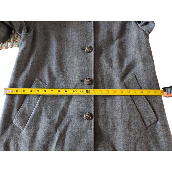 Nino Danieli Gray Wool Long Overcoat Classic Tailored Italy - Picture 9 of 10
